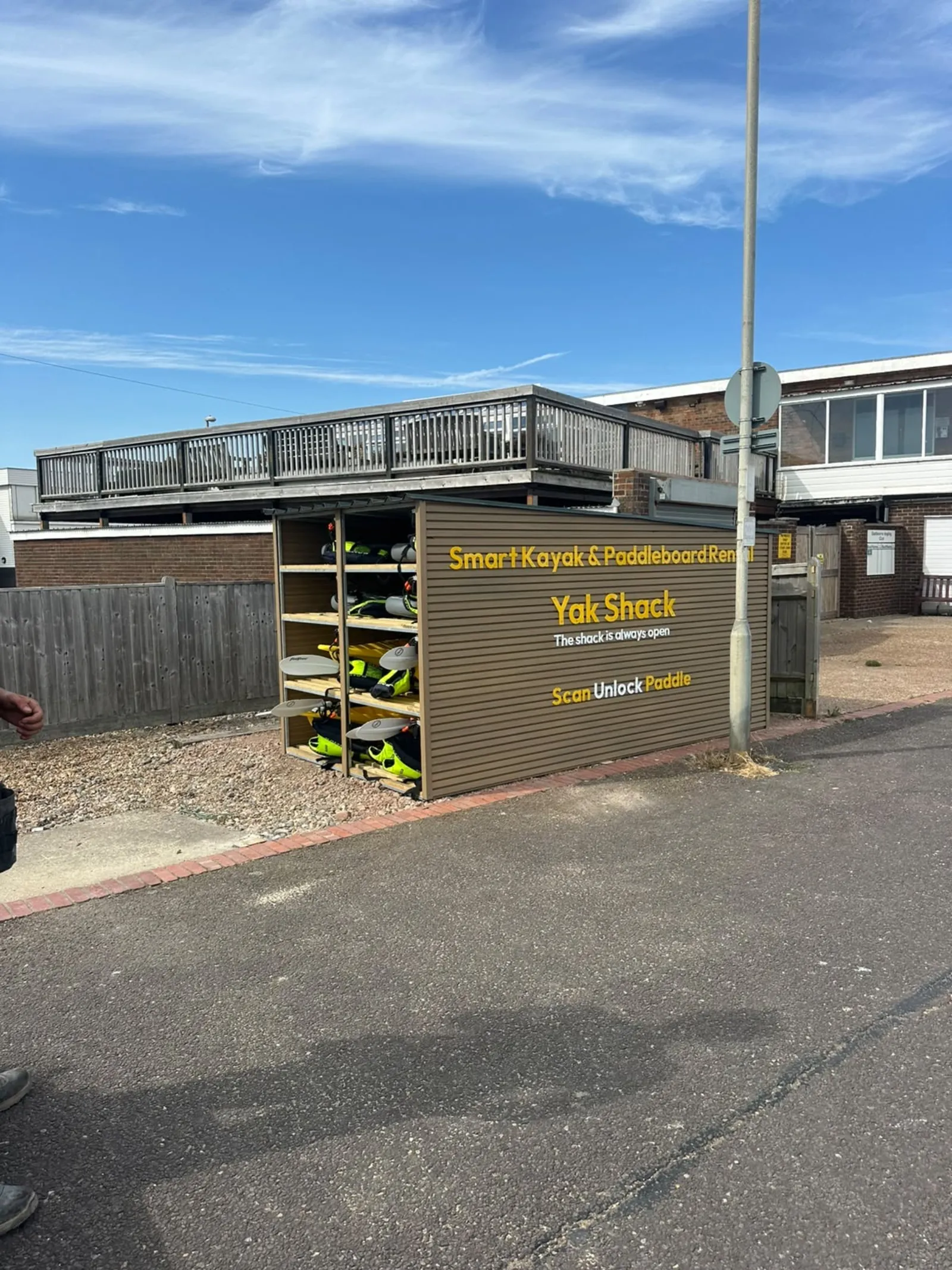 Yak Shack at Eastbourne seafront — Smart Kayak & Paddleboard Rental